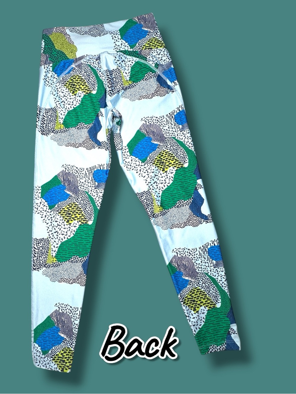 EUC Maaji Abstract Bird-Line Print Leggings. Size Small - Picture 4 of 11